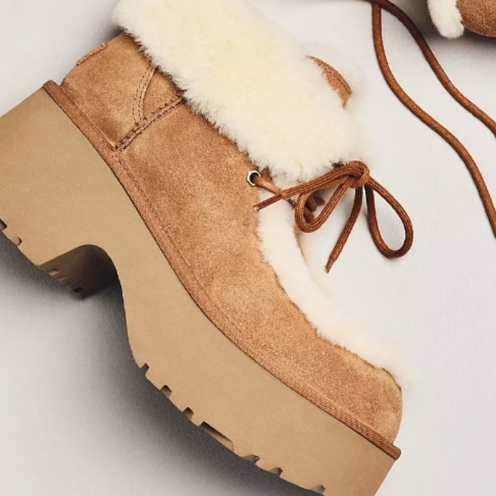 Ugg Esmee Lace Up Platform Boots 💗 HTF - Picture 11 of 12